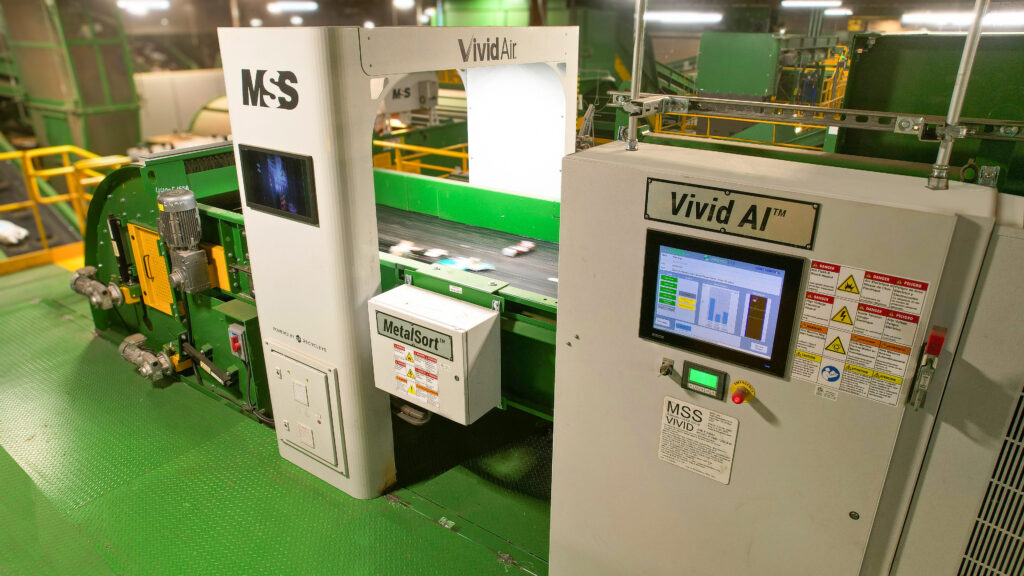 Vivid Air Unit in a green recycling facility.
