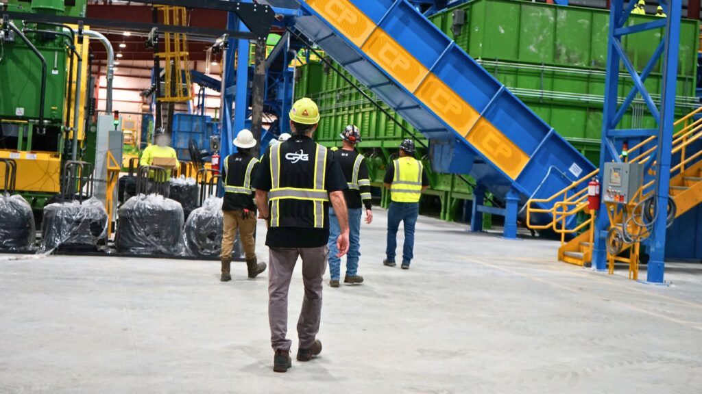 CP Group team walking ahead in the WM facility